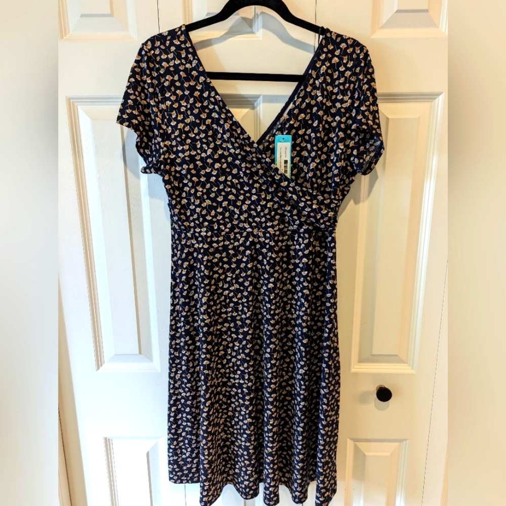 Maternity friendly A-line dress